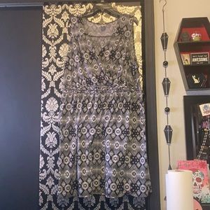 Faded glory sundress black and white